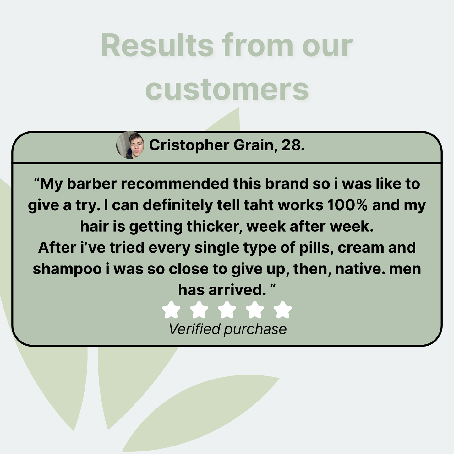 Hair Growth Serum Oil Roll-on - native. men
